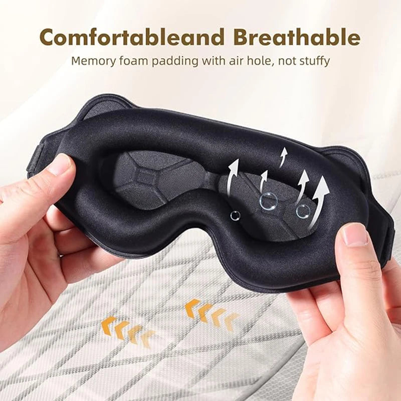 FODRK Weighted Sleep Eye Mask For Side Sleepers 3D Contoured Blockout