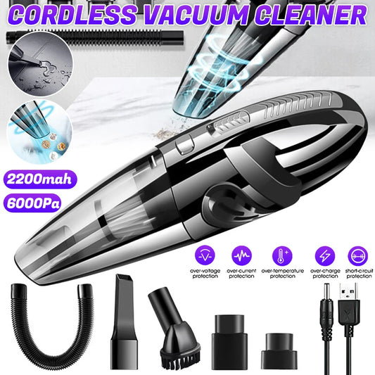 Dust Box Wireless Handheld Vacuum Cleaner USB Charging Cordless 12000 Pa