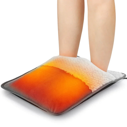 AFDEAL USB Electric Foot Warmer Pad Soft Plush Heating Mat