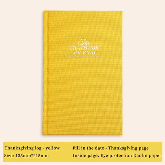 Gratitude Journal English Edition Self Care Daily Planner Fabric Notebook