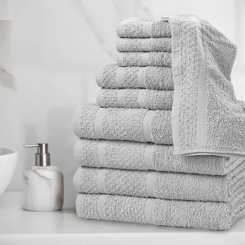 NONECN Soft Cotton Quick Dry Towel Set Bath Towels Washcloths