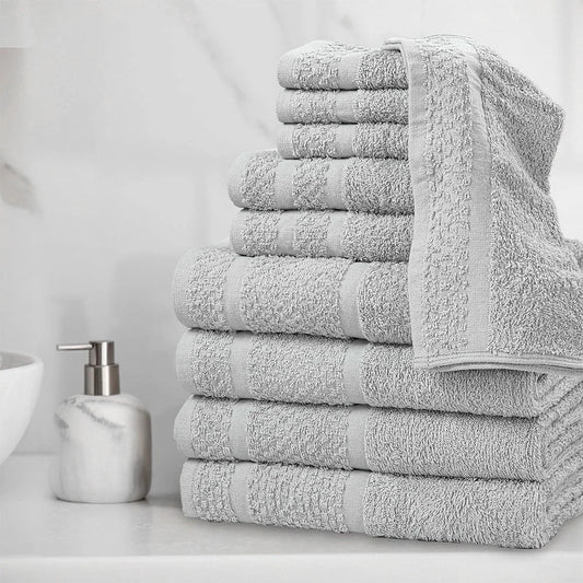 NONECN Soft Cotton Quick Dry Towel Set Bath Towels Washcloths