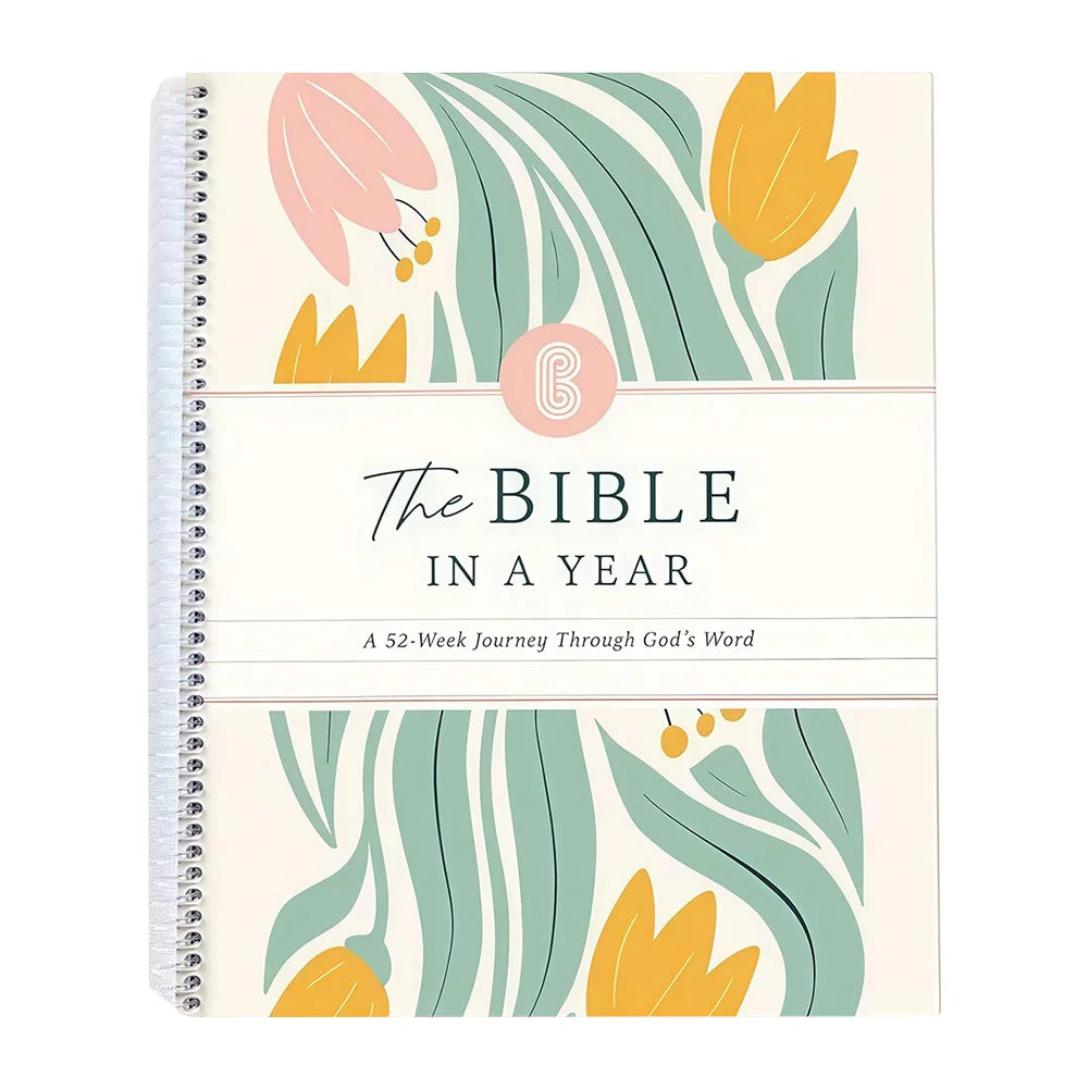 52-Week Bible Study Notebook Spiral Planner for Daily Bible Study