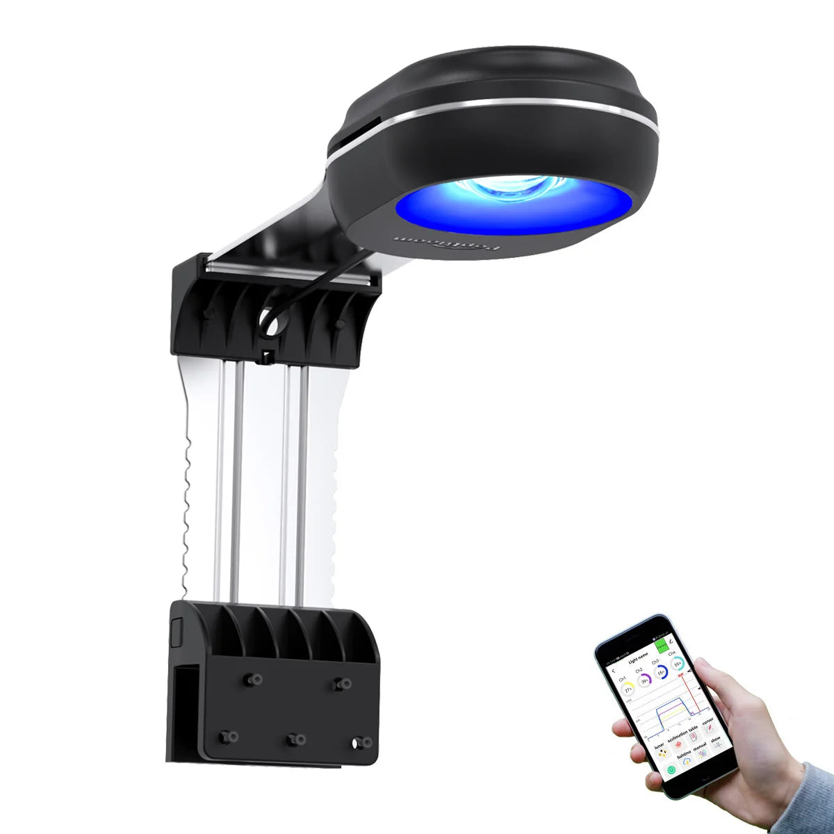 PopBloom RL60 WiFi Full Spectrum LED Reef Aquarium Light With WiFi Control