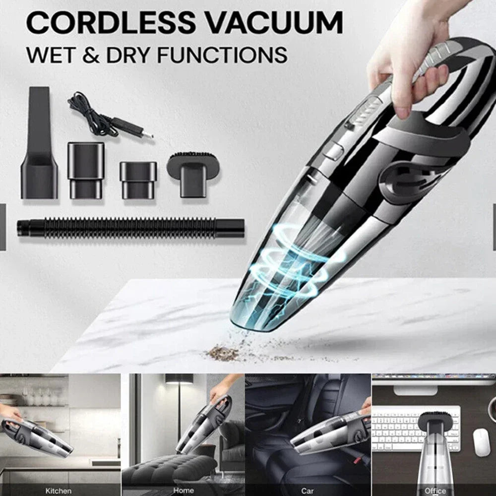 Dust Box Wireless Handheld Vacuum Cleaner USB Charging Cordless 12000 Pa