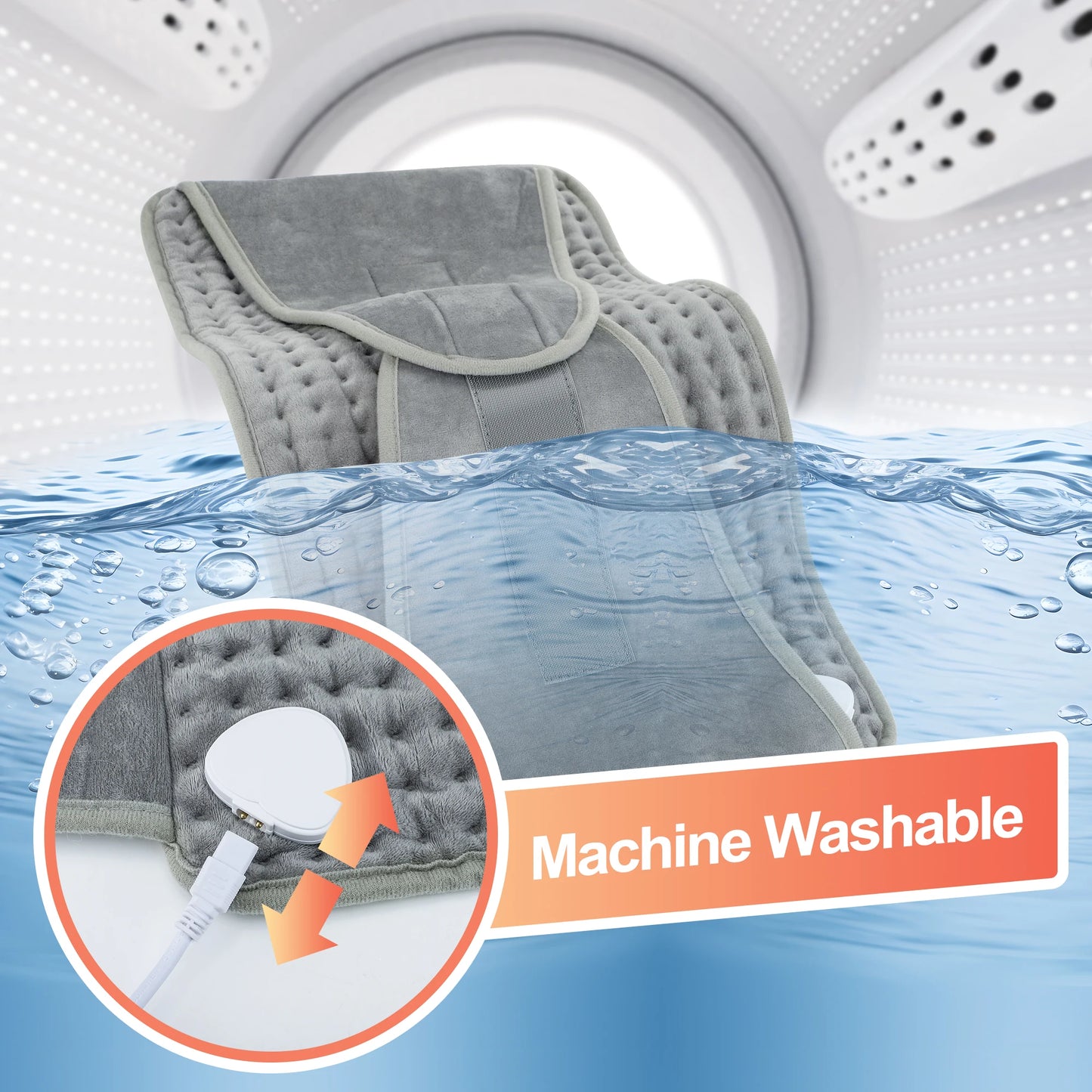 Hailicare Back Heating Support Belt With Adjustable Temperature Waist Warmer