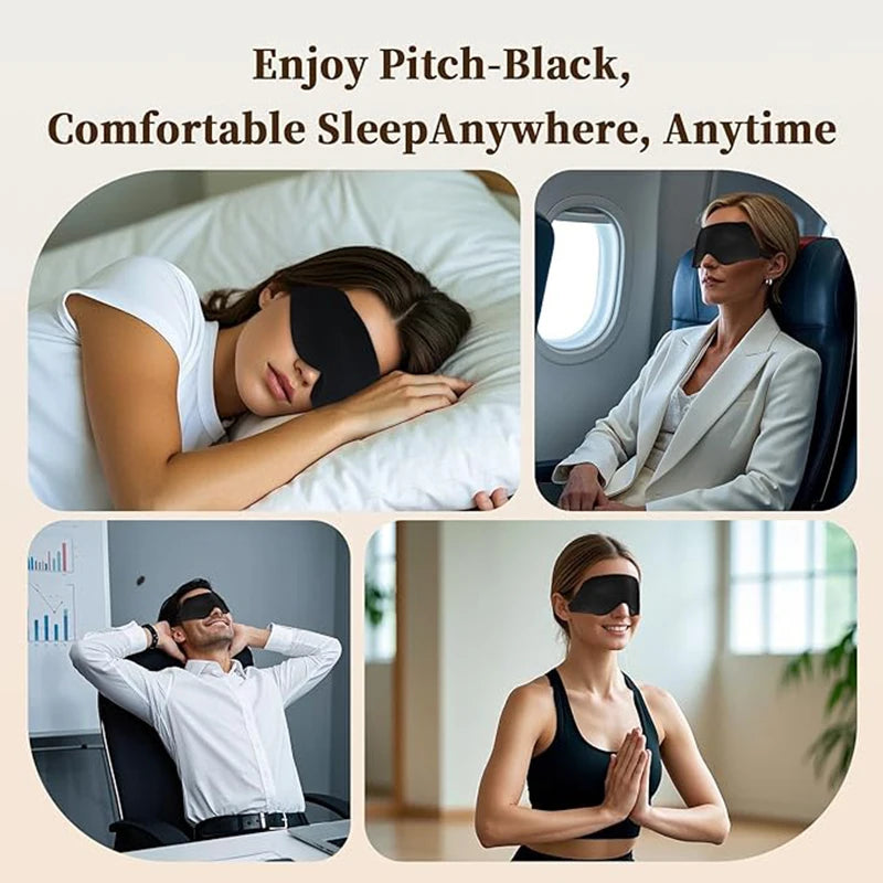 FODRK Weighted Sleep Eye Mask For Side Sleepers 3D Contoured Blockout