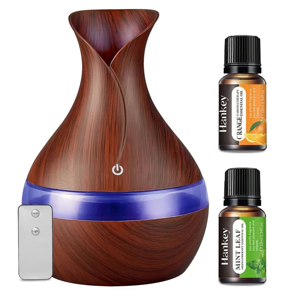 USB Aromatherapy Diffuser Humidifier With Remote And Ultra Quiet Mist