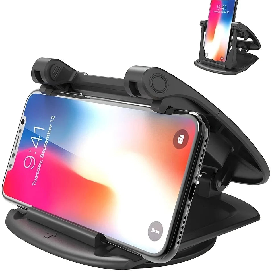 Car Phone Mount 360 Degree Dashboard Holder For Horizontal Or Vertical View